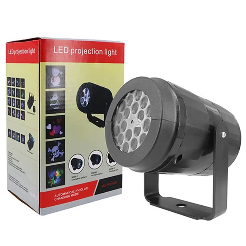 Projector Light Christmas DJ Party Lights Stage Light Led 16 Patterns Indoor and Outdoor Laser Lamp Holiday Lighting